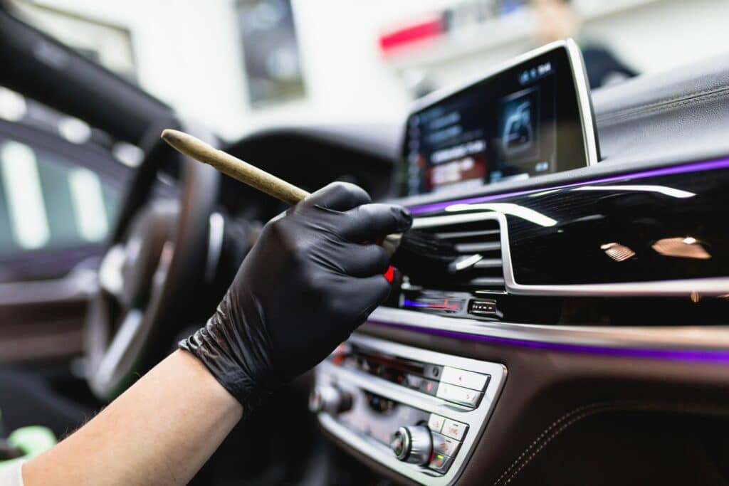 Experienced mobile car valet in Cardiff providing a thorough clean.